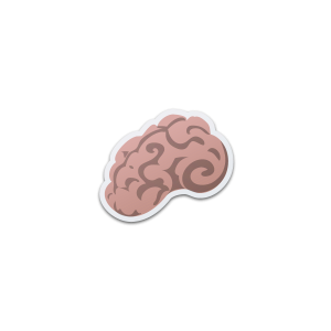 My blog's icon: a cartoonish brain